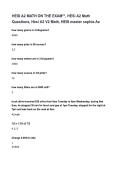 HESI A2 Math Exam &ndash; Complete Study Guide with Practice Questions & Answers