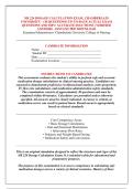 NR 224 DOSAGE CALCULATION EXAM&comma; CHAMBERLAIN &NewLine;UNIVERSITY - &lpar;30 QUESTIONS&rpar; UP-TO-DATE ACTUAL EXAM &NewLine;QUESTIONS AND 100&percnt; ACCURATE SOLUTIONS &vert; VERIFIED &NewLine;ANSWERS - INSTANT PDF DOWNLOAD 