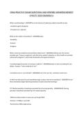 CRNA PRACTICE EXAM&vert;QUESTIONS AND VERIFIED ANSWERS&vert;NEWEST UPDATE 2026&vert;GRADED A&plus;