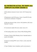 BLS INSTRUCTOR ACTUAL TEST BANK 2026&NewLine;COMPLETE SOLUTIONS GRADED A&plus;