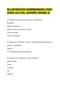 BLS INSTRUCTOR COMPREHENSIVE STUDY&NewLine;GUIDE 2026 FULL ANSWERS GRADED A&plus;