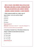 CEM 141 EXAM 1 MSU 2026 TEST BANK&colon; 200 REAL QUESTIONS & CORRECT ANSWERS &vert; GENERAL CHEMISTRY STUDY GUIDE&NewLine;&NewLine;