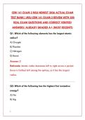 CEM 141 EXAM 2 MSU 2026 TEST BANK&colon; 200 REAL QUESTIONS & CORRECT ANSWERS &vert; GENERAL CHEMISTRY STUDY GUIDE&NewLine;&NewLine;