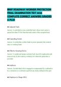BNSF ROADWAY WORKER PROTECTION&NewLine;FINAL EXAMINATION TEST 2026&NewLine;COMPLETE CORRECT ANSWERS GRADED&NewLine;A PLUS&NewLine;