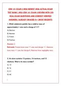 CEM 141 EXAM 3 MSU 2026 TEST BANK&colon; 200 REAL QUESTIONS & CORRECT ANSWERS &vert; GENERAL CHEMISTRY STUDY GUIDE&NewLine;&NewLine;