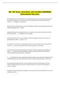 IEC 307 Exam -Questions with Verified ANSWERS &NewLine;&lpar;Guaranteed Success&rpar;