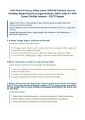 CLEET Phase 4 Primary Safety &vert; Firearms Handling & Range Safety Exam Latest 2026&sol;2027 Update &vert; Complete Q&A with Verified Answers and Detailed Rationales &vert; Unarmed Security Guard Licensing&comma; Range Commands&comma; Unloading Protocols&comma; 4 Safety Rules&comma; Off-Duty Sto