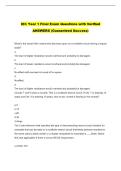 IEC Year 1 Final Exam Questions with Verified &NewLine;ANSWERS &lpar;Guaranteed Success&rpar; 