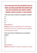 DCJS EXAM PREP 2026 TEST BANK&colon; 200 REAL QUESTIONS & CORRECT ANSWERS &vert; VIRGINIA DEPARTMENT OF CRIMINAL JUSTICE SERVICES CERTIFICATION STUDY GUIDE&NewLine;&NewLine;