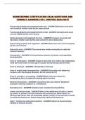 BOOKKEEPING CERTIFICATION EXAM QUESTIONS AND CORRECT ANSWERS 100&percnt; VERIFIED 2026-2027&excl;&excl;