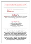 TCU FINANCE EXIT EXAM - &lpar;120 QUESTIONS&rpar; UP-TO-DATE &NewLine;ACTUAL EXAM QUESTIONS AND 100&percnt; ACCURATE SOLUTIONS &vert; &NewLine;VERIFIED ANSWERS - INSTANT PDF DOWNLOAD