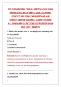 FPC FUNDAMENTAL PAYROLL CERTIFICATION EXAM 2026 TEST BANK&colon; 200&plus; REAL QUESTIONS & CORRECT ANSWERS &vert; PAYROLL STUDY GUIDE&NewLine;&NewLine;