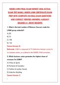 INSIDE LVMH FINAL EXAM 2026 TEST BANK&colon; 200 REAL QUESTIONS & CORRECT ANSWERS &vert; LVMH CERTIFICATE STUDY GUIDE&NewLine;&NewLine;