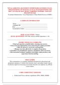 TEXAS ASBESTOS ABATEMENT SUPERVISOR LICENSING EXAM - &NewLine;&lpar;100 QUESTIONS&rpar; UP-TO-DATE ACTUAL EXAM QUESTIONS AND &NewLine;100&percnt; ACCURATE SOLUTIONS &vert; VERIFIED ANSWERS - INSTANT &NewLine;PDF DOWNLOAD 
