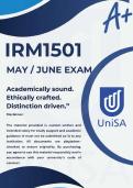 IRM1501 PORTFOLIO SEMESTER 1 2026  &ast;COMPLETE ANSWERS&ast; DUE DATE 20 MAY 2026 &lpar;BEST ANSWERS FOR THIS PORTFOLIO&rpar;