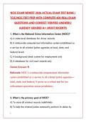 NCIC EXAM PREP 2026 TEST BANK&colon; 200 REAL QUESTIONS & CORRECT ANSWERS &vert; NATIONAL CRIME INFORMATION CENTER CERTIFICATION STUDY GUIDE&NewLine;&NewLine;
