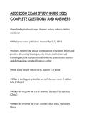 AESC2050 EXAM STUDY GUIDE 2026&NewLine;COMPLETE QUESTIONS AND ANSWERS