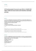 ATI RN fundamentals proctored EXAM A&plus; GRADE ASSURED COMPLETE SOLUTIONS AND VERIFIED ANSWERS