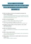 AFAA GROUP FITNESS&NewLine;COMPREHENSIVE STUDY GUIDE 2026&NewLine;FULL QUESTIONS AND SOLUTIONS&NewLine;GRADED A&plus;