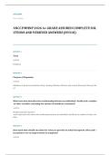 ANCC PMHNP certification EXAM A&plus; GRADE ASSURED COMPLETE SOLUTIONS AND VERIFIED ANSWERS