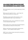 AFAA GROUP FITNESS PREPARATION SCRIPT&NewLine;2026 COMPREHENSIVE Q&A ALREADY PASSED