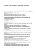 ACAMS PRACTICE QUESTIONS AND ANSWERS