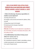 CHPA EXAM & PRACTICE TEST BANK &ndash; NEWEST 2026 EDITION &vert; PASS YOUR CERTIFIED HEALTHCARE PROTECTION ADMINISTRATOR CERTIFICATION WITH CONFIDENCE&NewLine;&NewLine;