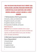 MHA 708 EXAM B HEALTHCARE POLICY NEWEST 2026 ACTUAL EXAM &ndash; LSUS &vert; PASS YOUR HEALTH POLICY GRADUATE COURSE WITH CONFIDENCE&NewLine;&NewLine;