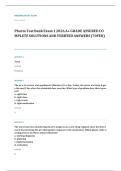 NURS 613 advanced pharmacology EXAM A&plus; GRADE ASSURED COMPLETE SOLUTIONS AND VERIFIED ANSWERS