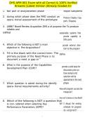 DHS APM 001 Exam with all Correct & 100&percnt; Verified Answers &vert;Latest Version &vert;Already Graded A&plus;