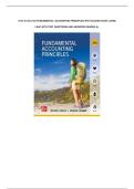 Test bank for Fundamental Accounting Principles With Access Code Loose Leaf with test questions and answers graded A&plus;