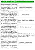 NSG-322 Practice HESI Questions with Answers Rated A