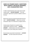 NURS 615 Pharm Exam 2 &ndash; Questions & Detailed Answers &vert; 100&percnt; Pass Guarantee&NewLine;&NewLine;