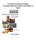 Test Bank&colon; Business Statistics &lpar;2nd Edition&rpar; &ndash; Jaggia & Kelly &vert; Measures of Central Location & Dispersion