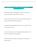 QAL Laws and Regs Exam- Questions with Verified ANSWERS &NewLine;&lpar;Guaranteed Success&rpar; 