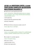 AFAB 110 MIDTERM UNITS 1 8 2026&NewLine;TEST BANK COMPLETE QUESTIONS&NewLine;SOLUTIONS GRADED A&plus;