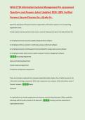 WGU C724 Information Systems Management Pre assessment &NewLine;Questions and Answers Latest Updated 2026 100&percnt; Verified &NewLine;Answers Assured Success for a Grade A&plus;&period; 
