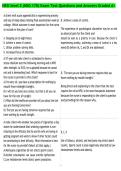 HESI level 2 &lpar;NSG 170&rpar; Exam Test Questions and Answers Graded A&plus;