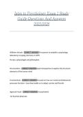 Intro to Psychology Exam 1 Study Guide Questions And Answers 2025&sol;2026