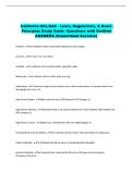 California QAL&sol;QAC - Laws&comma; Regulations&comma; & Basic &NewLine;Principles Study Guide -Questions with Verified &NewLine;ANSWERS &lpar;Guaranteed Success&rpar; 