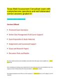 Texas Mold Assessment Consultant exam with comprehensive questions and well elaborated correct answers graded A&plus;&period;