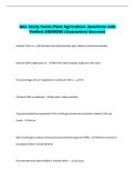 QAL Study Guide Plant Agriculture- Questions with &NewLine;Verified ANSWERS &lpar;Guaranteed Success&rpar;