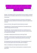 Florida Laws & Rules &lpar;Dental Exam ADEX CDCA&rpar; 2023 &vert; Actual Questions & Verified Answers &vert; Comprehensive Exam Prep Guide