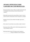 AFIP BASIC CERTIFICATION COURSE&NewLine;FLASHCARDS AND CORE PRINCIPLES 2026