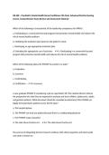NR 668 &ndash; Psychiatric Mental Health Nurse Practitioner CEA Final&comma; Advanced Practice Nursing Course&comma; Comprehensive Exam Review and Assessment Material