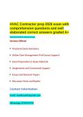 HVAC Contractor prep 2026 exam with comprehensive questions and well elaborated correct answers graded A&plus;&period;