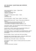 ACC 550 EXAM 1 QUESTIONS AND VERIFIED ANSWERS