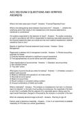 ACC 550 EXAM 2 QUESTIONS AND VERIFIED ANSWERS