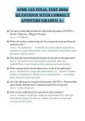 AFSB 153 FINAL TEST 2026&NewLine;QUESTIONS WITH CORRECT&NewLine;ANSWERS GRADED A&plus;