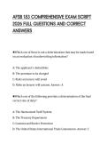 AFSB 153 COMPREHENSIVE EXAM SCRIPT&NewLine;2026 FULL QUESTIONS AND CORRECT&NewLine;ANSWERS